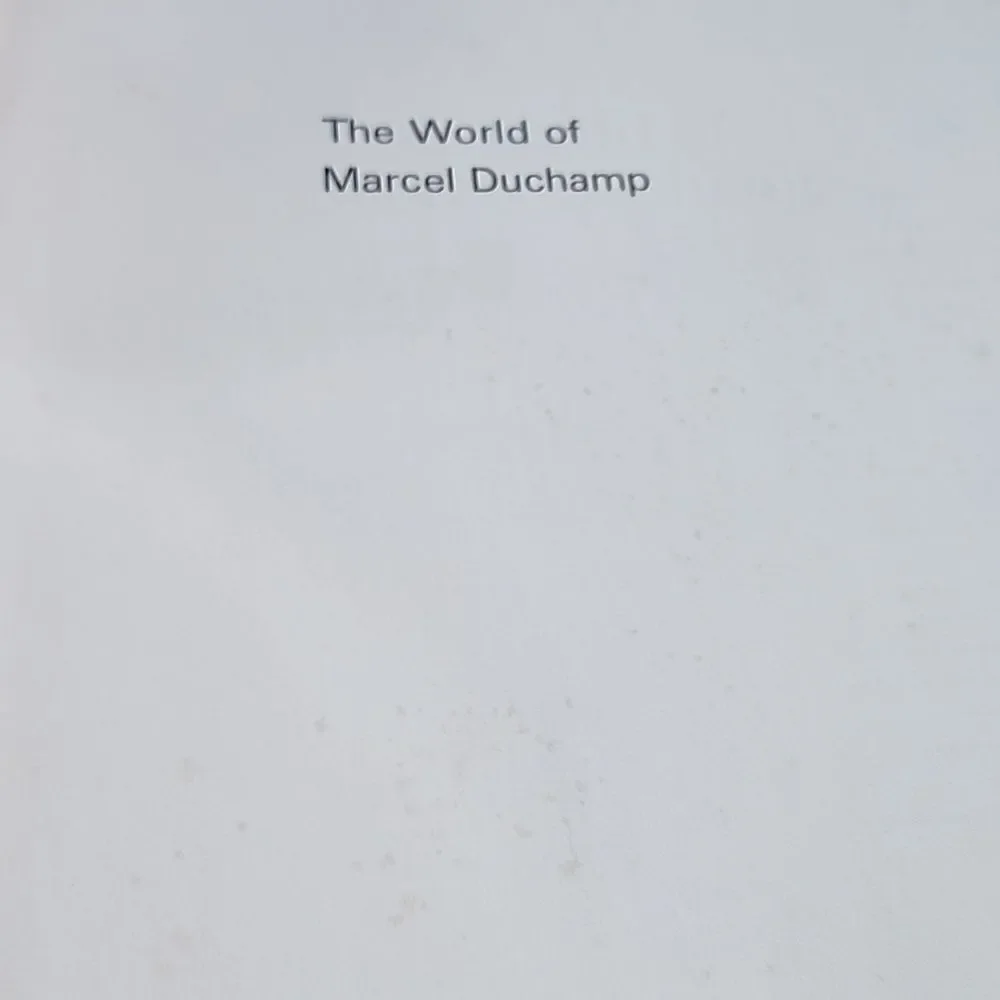 VINTAGE! Art Coffee Table Art Book 'The World Of Marcel Duchamp